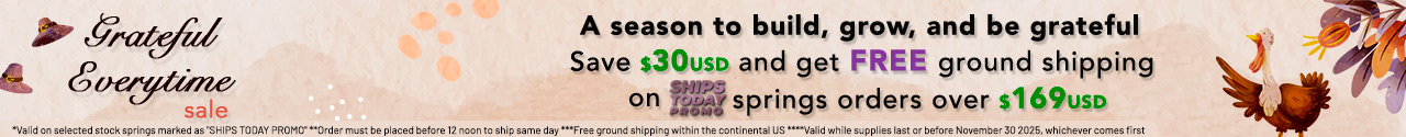 Ships Today Promo - Springs in Stock