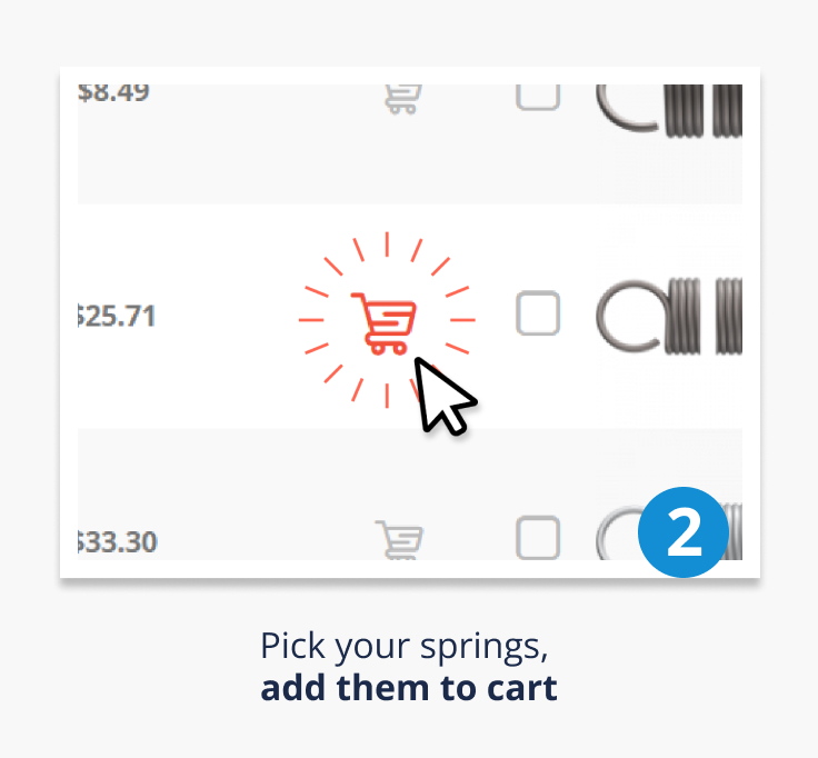 Add Springs to Cart