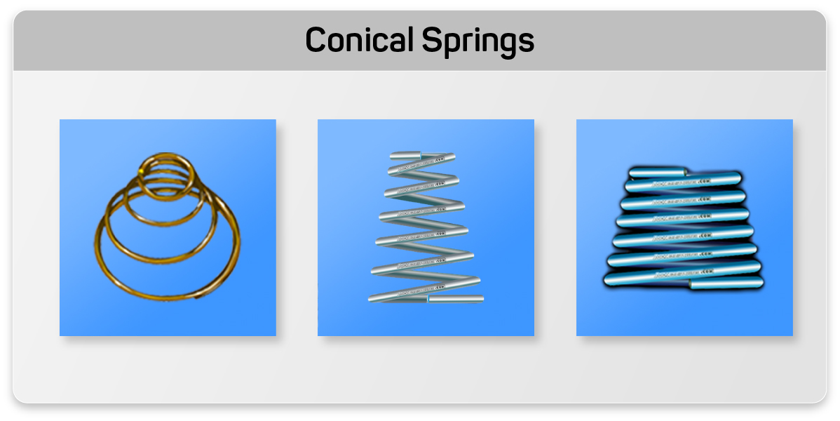 advantages and benefits of conical springs