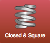 closed and square ends