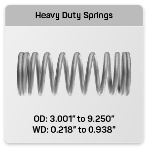 heavy duty spring sizes
