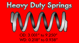 heavy duty spring sizes