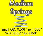 medium cone spring sizes