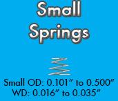 small cone spring sizes