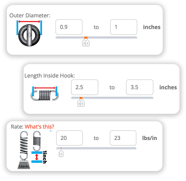 Extension Spring Tension Over 70 Trillion Custom & Stock springs