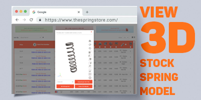 The Spring Store Compression View 3D Stock Spring Model