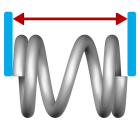 free length compression spring