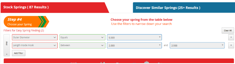 Spring Finder - Review and Choose your Spring